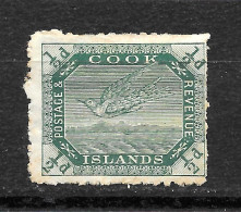Cook Islands 1902 Mint Mounted, Grey Green, Perf 11, Sc# ,SG 28a - Cook