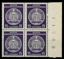 DDR DIENST HAMMER ZIRKEL Nr 36yBY Postfrisch VIERERBLOC X820A5A - Sonstige & Ohne Zuordnung