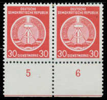 DDR DIENST HAMMER ZIRKEL Nr 11XII Postfrisch WAAGR PAAR X1D26B6 - Sonstige & Ohne Zuordnung