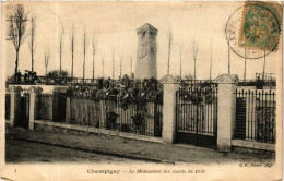 CPA CHAMPIGNY Le Monument Des Morts De 1870 (600201) - Champigny Sur Marne