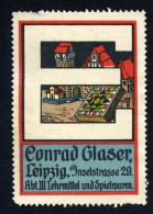 CINDERELLA : CONRAD GLASER, LEIPZIG - E - Erinnophilie