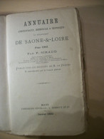 ANNUAIRE DE SAONE ET LOIRE POUR 1892 PAR P. SIRAUD - 1801-1900
