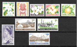 Cook Islands 1963, Mint No Hinge/mounted, Sc# ,SG 163-165,167,169-173 - Cook