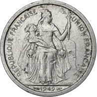 Nouvelle-Calédonie, 2 Francs, 1949, Paris, Aluminium, TTB, KM:3 - Nuova Caledonia