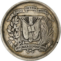 République Dominicaine, 1/2 Peso, 1937, Argent, TB+, KM:21 - Dominicaine