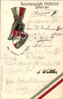 Studentika CPA Köthen In Anhalt, Burschenschaft Marchia, Wappen, WSC - Scuole