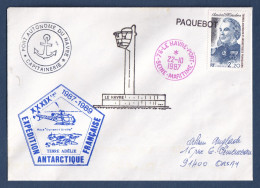 TAAF - Lettre - YT N° 128 - Marion Dufresne - Paquebot - Expedition Antarctique Française - Base Dumont D'Urville - 1987 - Lettres & Documents