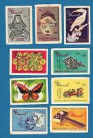 9 étiquettes De Boites D'allumettes (matches, Matchbox Labels) Pays-Bas Marque Uniek - Matchbox Labels