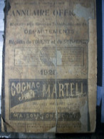 ANNUAIRE TELEPHONIQUE 1925 DE DEPARTEMENTS ET REGIONS DE L'OUEST ET DU SUD OUEST - 1901-1940