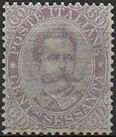 1889 Italia Umberto I 60c. Violetto Bc MNH Sassone N. 47 - Autres & Non Classés