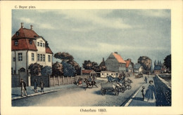 Artiste CPA Bayer, C., Østerbro København Kopenhagen Dänemark, Straßenpartie 1860, Kutsche - Denemarken