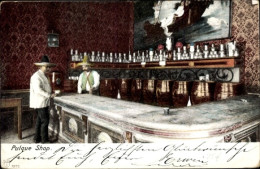 CPA Mexiko, Interior De Una Pulqueria, Pulque Shop, Bar, Tresen, Alkohol, Schänke - Messico