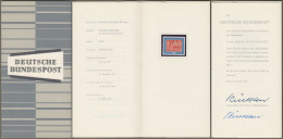 Bund : Minister Card - Ministerkarte Typ III, Mi-Nr. 312: " 1000 Jahre Buxtehude OrU Stücklen " !  R    X - Lettres & Documents