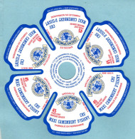 Fromage - étiquette Prédécoupé Grand Format - Maxi Camembert Isigny Sainte-Mère - Dos Aluminium - état Neuf - Quesos