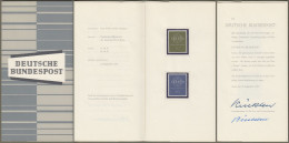Bund Europe: Minister Card - Ministerkarte Typ III, Mi-Nr. 320-21: " Europa 1959 - OrU Stücklen " R    X - Lettres & Documents
