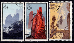 CHINA 1963 LANDSCAPES OF HUANGSHAN MI No 746, 748, 754 USED VF!! - Oblitérés