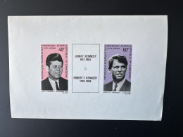 Cameroun Cameroon Kamerun 1968 Mi. 559 / 560 Epreuve Luxe Proof Gommée Gum JFK John F. Kennedy Robert - Kennedy (John F.)