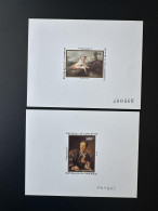 Cameroun Cameroon Kamerun 1984 Mi. 1053 - 1054 Epreuve Luxe Proof Watteau Diderot Diane Au Bain Art Kunst - Cameroun (1960-...)