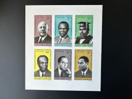Cameroun Cameroon Kamerun 1969 Mi. 585 - 590 Epreuve Luxe Proof Collective écrivains Noirs Black Writers - Cameroun (1960-...)