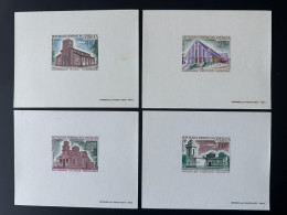 Cameroun Cameroon Kamerun 1966 Mi. 490 - 493 Epreuve De Luxe Proof Cathédrale Eglise Mosquée Mosque Church Kirche - Eglises Et Cathédrales