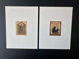 Cameroun Cameroon Kamerun 1972 Mi. 717 - 718 Epreuve Luxe Proof Noël Christmas Weihnachten Navidad Art Kunst - Cameroun (1960-...)