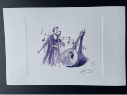 Billet Touristique Souvenir Epreuve D'artiste "Fado" Numérotée Et Signée - Other & Unclassified