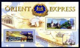 2010 Orient EXPRESS Train,Paris-Wien-Belgrade-Sofia-Istanbul,Romania,Bl.478,MNH - Trains