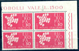 Europa '61 Lire 30 - Pregiata Varietà Di Riporto - Variétés Et Curiosités