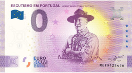 Billet Touristique Souvenir 2022 Portugal Escutismo Em Portugal - Essais Privés / Non-officiels