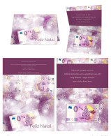 Billet Touristique Souvenir 2020 Portugal Encart "Feliz Natal 2020" Individuel Portugal - Essais Privés / Non-officiels