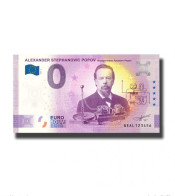 Billet Touristique Souvenir 2021 Russie Alexander Stephanovic Popov - Anniversary 2020 - Essais Privés / Non-officiels