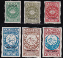 1930 YEMEN (Regno) - SG 4s/9s Serie Di 6 Sovrastampato "SPECIMEN" MLH/* - Autres - Asie
