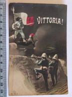 TURCO  -  ITALIAN  WAR  "  VICTORY  " OLD  TRAVELED  POSTCARD -  ANTICA CARTOLINA VIAGGIATA - Tripolitaine