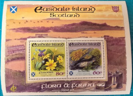 BOGEN / BLOCKMARKEN / EASDALE ISLAND SCOTLAND / FLORA & FAUNA ISSUE - Blocs-feuillets