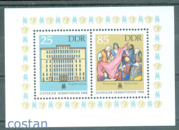 1986 Leipzig Autumn Fair,Ring-Messehaus,Textile Trade Scene,Germany/DDR,Bl.85MNH - Textile