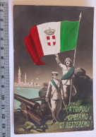 TURCO - ITALIAN  WAR 1911 _" WE ARE IN TRIPOLI  AND  WE WILL STAY THERE " ANCIENT  POSTCARD - ANTICA CARTOLINA VIAGGIATA - Tripolitaine