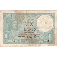 France, 10 Francs, Minerve, 1941-06-19, N.84864, TB - 10 F 1916-1942 ''Minerve''