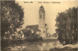 Kehl A. Rh.Kath. Kirche U. Stadtweier - Kehl