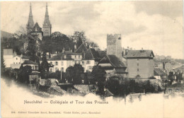 Neuchatel - Collegiale Et Tour Des Prisons - Neuchâtel