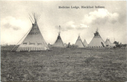 Medicine Lodge Blackfoot Indians - Native Americans