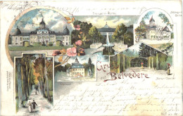 Weimar - Gruss Aus Belvedere - Litho - Weimar