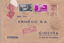 1953 TRIESTE A - N. 92+ 106+ Ex 7 Su Lettera Per La Svizzera - Autres & Non Classés