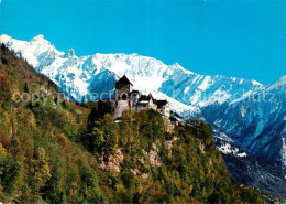 Vaduz Liechtenstein FL Blick Zum Schloss Alpen - Liechtenstein