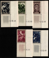 Saarland 267-2741 Br U Postfrisch Z. Teil Gefaltet #NW283 - Other & Unclassified