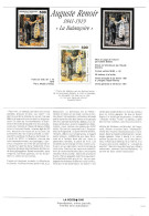 2009 " LA BALANCOIRE De RENOIR " Sur Document A4 N° YT 2692 Obl + Timbre Du Congo Neuf **. Voir Le Scan. A Saisir !!! - Other & Unclassified