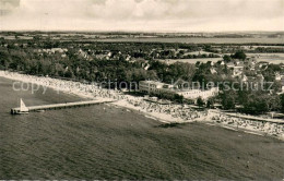 Timmendorfer Strand Fliegeraufnahme Strand Seebruecke - Timmendorfer Strand