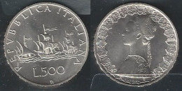1985 Italia Lire 500 Caravelle Argento FDC - Altri & Non Classificati