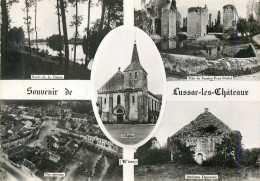 CPM Souvenir De Lussac Les Chateaux Bords De La Vienne Piles De L'ancien Pont Feodal Vue Aerienne Ancienne Leptroserie - Greetings From...