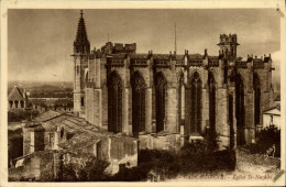 CPA Cite De Carcassonne Eglise St Nazaire - Carcassonne