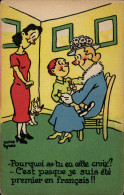 CPA Fantaisie Illustrateur Pierre Tyrere Femme Enfant - Humour